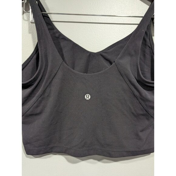 Lululemon Tank Top Womens 12 Black Align Built In Bra Athleisure Yoga Workout - Picture 8 of 13